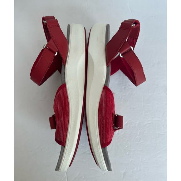 TRAQ by Alegria Qali Red Adjustable Straps Smart Walking Comfort Sandals Sz 10.5 - Picture 4 of 10